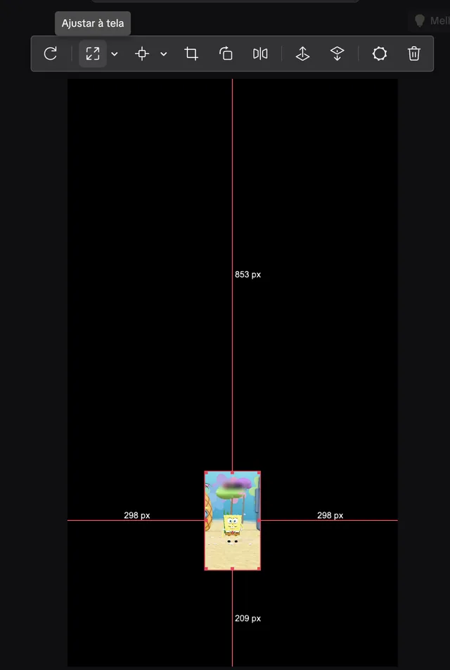 Botão Ajustar à tela no TikTok LIVE Studio