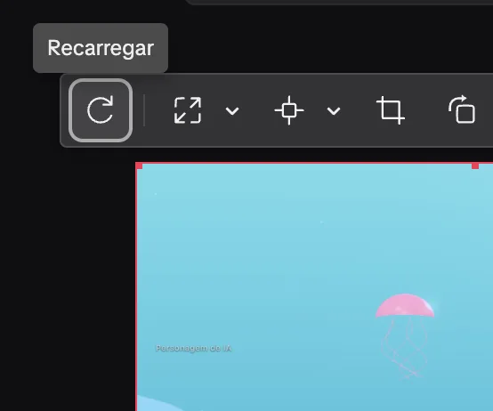 Botão Recarregar da origem no TikTok LIVE Studio