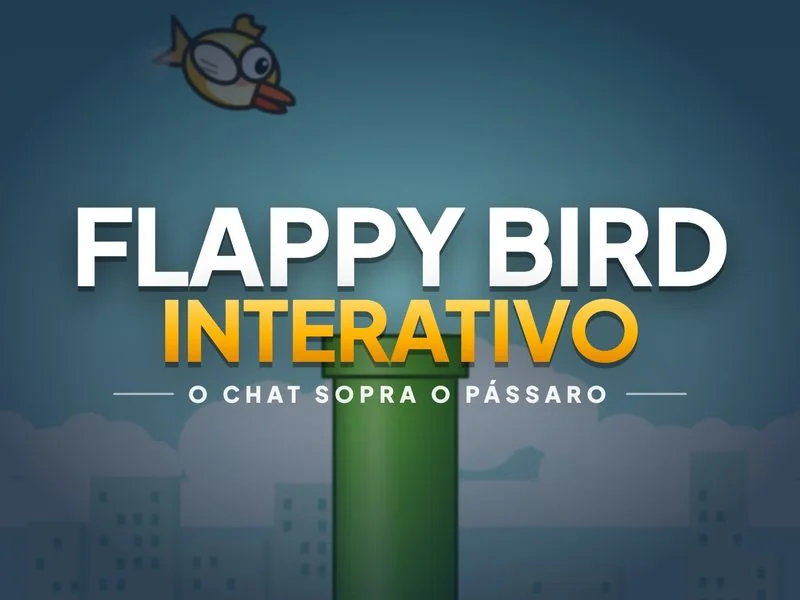 Flappy Bird Interativo, jogo para live no TikTok