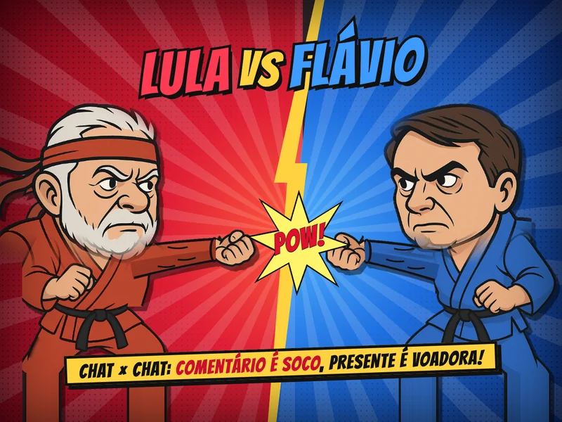 Lula vs Flávio, jogo para live no TikTok
