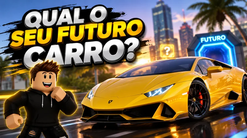 Qual o seu futuro carro Roblox, jogo de Roblox para live no TikTok